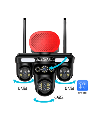 CAMARA LANTUN DE 4 LENTES CON ZOOM OPTICO, ALTAVOZ