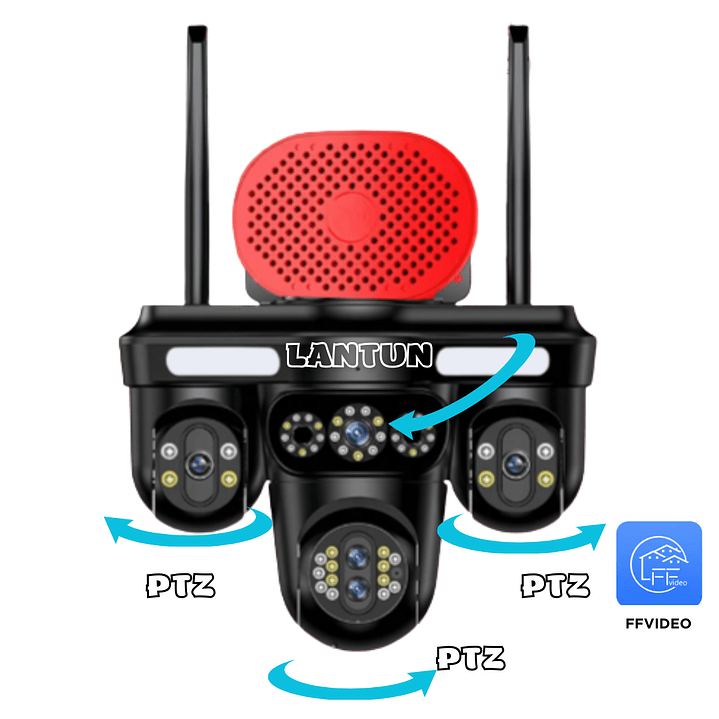 CAMARA LANTUN DE 4 LENTES CON ZOOM OPTICO, ALTAVOZ 2