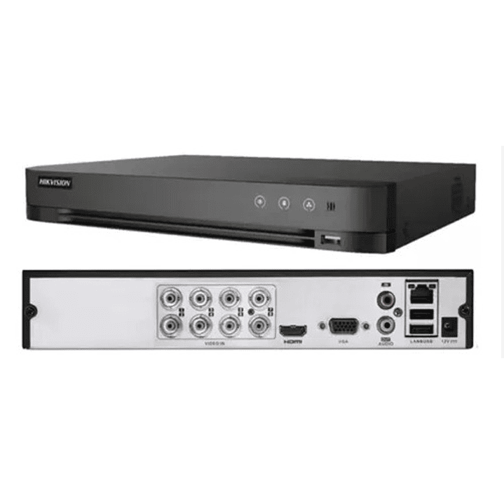Grabador DVR 8 Canales 1080P HIKVISION iDS-7208HQHI-M1/XT 1HDD Acusense 2