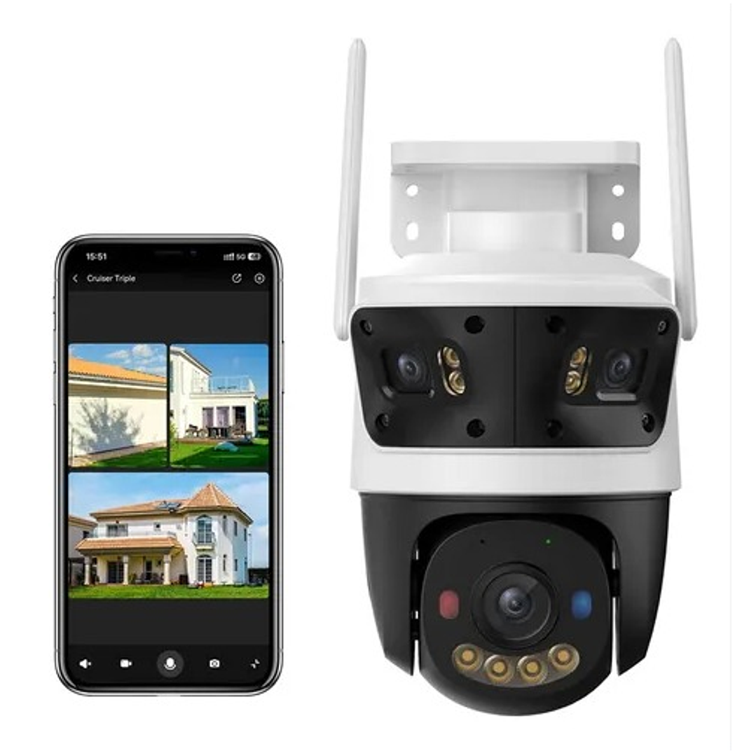 Cámara de Seguridad WiFi 11MP IMOU CRUISER TRIPLE LENS  IPC-S7UN-11M0WED PT 360º 3