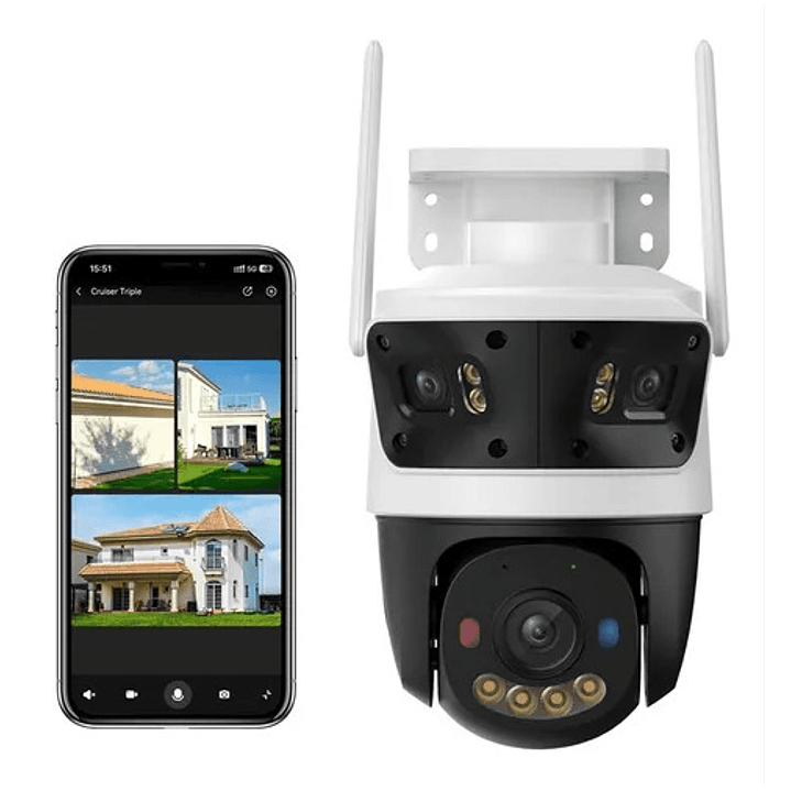 Cámara de Seguridad WiFi 11MP IMOU CRUISER TRIPLE LENS  IPC-S7UN-11M0WED PT 360º 3