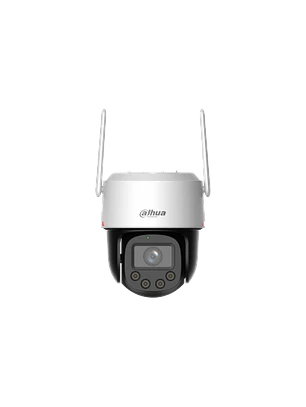 Cámara 4G Wizcolor de 4MP  Dahua IPC-PT2449C1-ST4G-PV de focal fija para exterior con función de giro e inclinación.