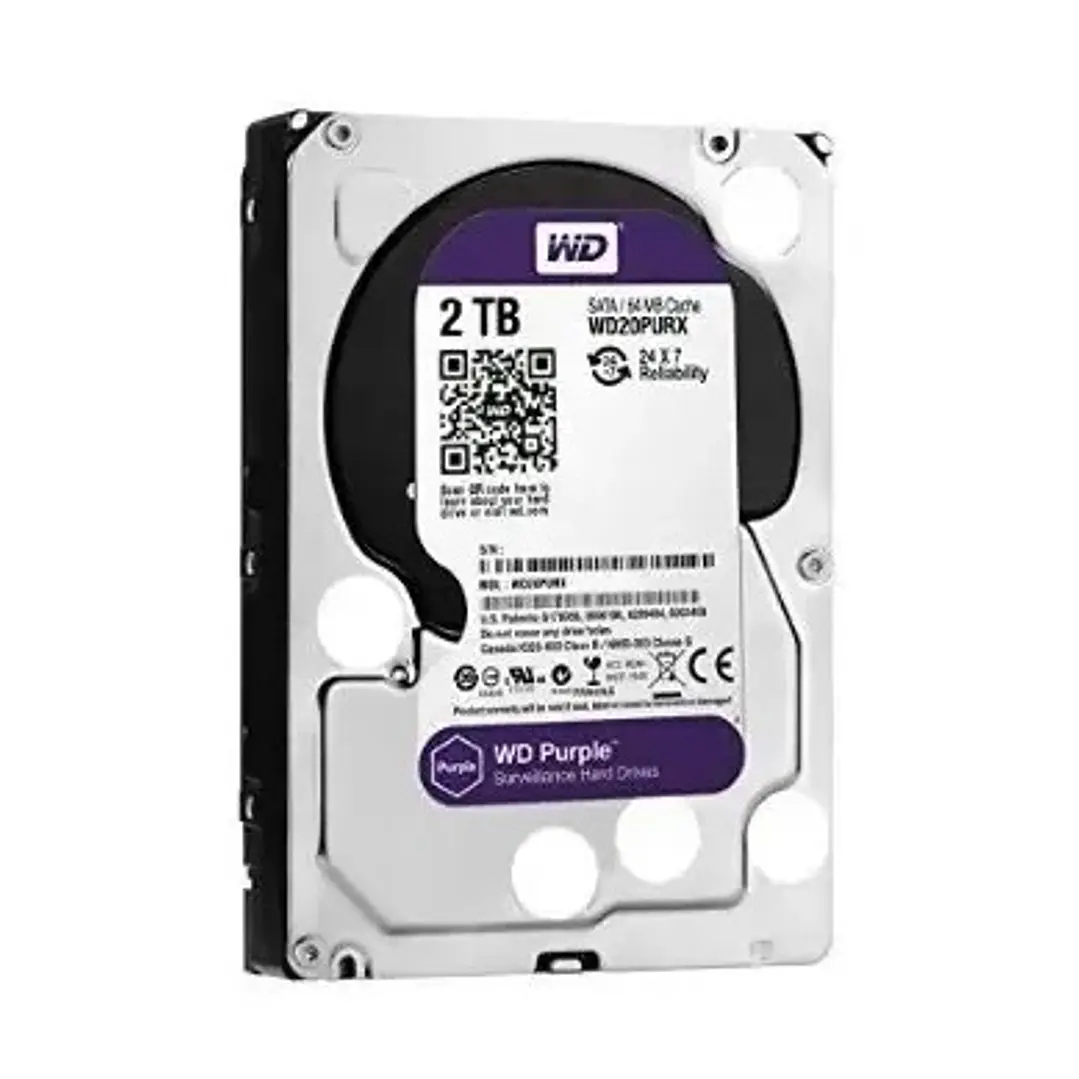 Disco Duro Púrpura 1TB WESTERN DIGITAL WD10PURZ PURPLE 5400RPM 3.5