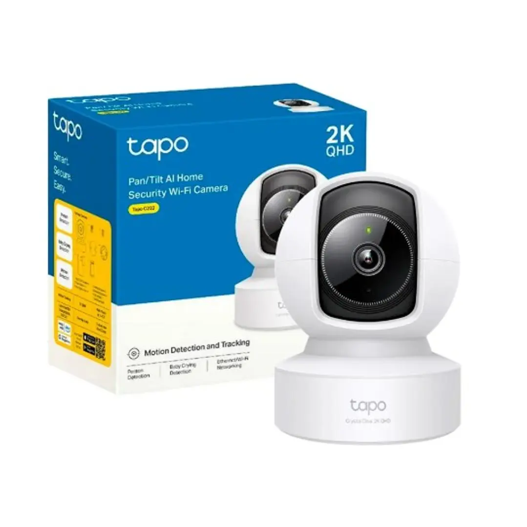 Cámara de seguridad WIFI 4MP 2K+ TP-LINK TAPO C222 PT 360º 1