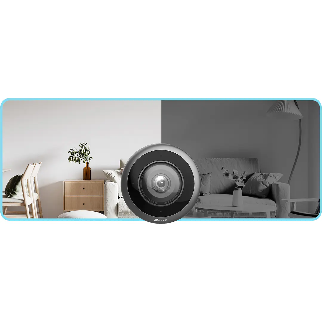 Cámara de ojo de pez panorámica 3K+ 6MP CS-E4P EZVIZ inteligente Wi-Fi 3