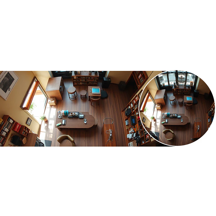 Cámara de ojo de pez panorámica 3K+ 6MP CS-E4P EZVIZ inteligente Wi-Fi 4