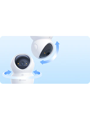 Cámara de Seguridad WIFI 8MP EZVIZ H6C-G1 4K UHD 360° PT