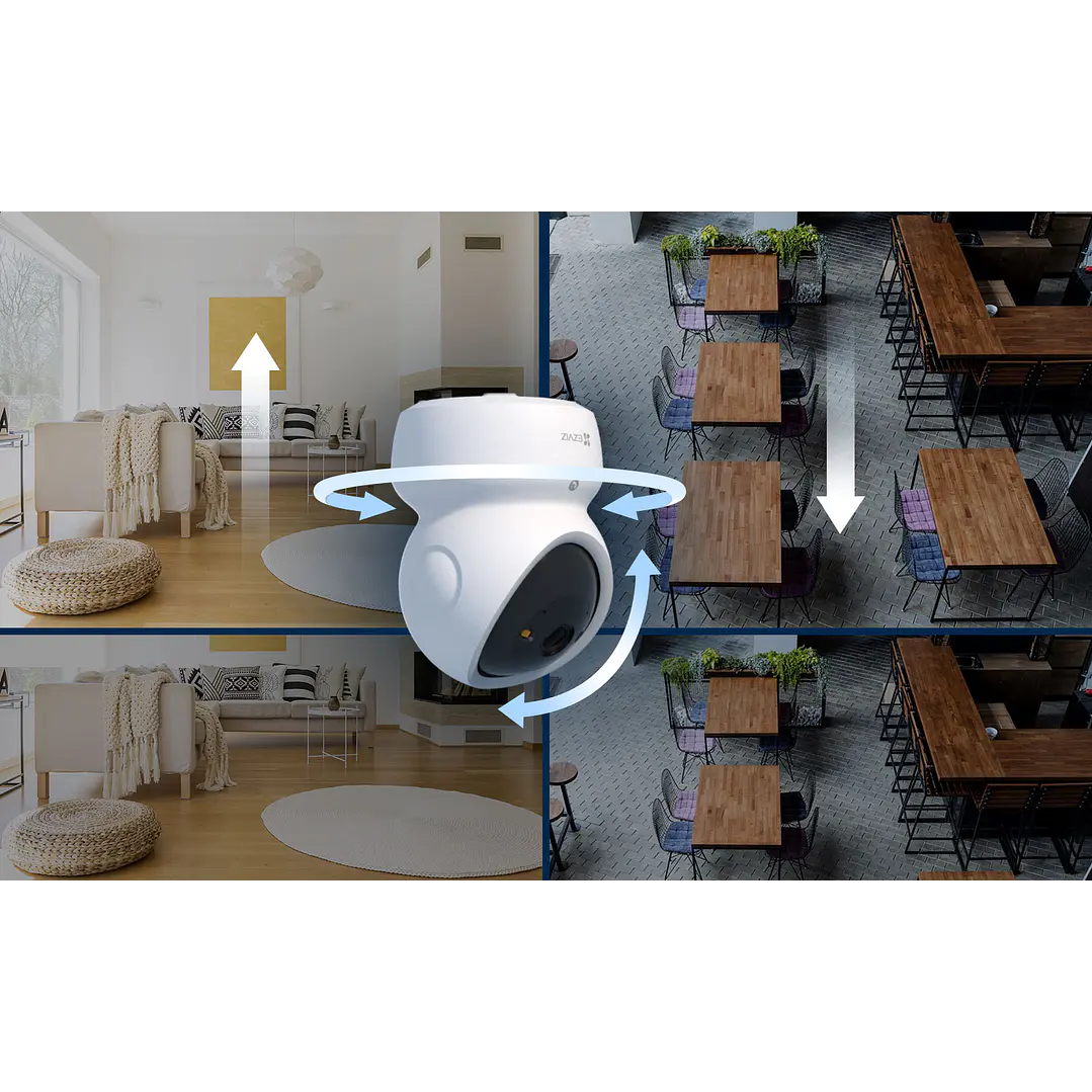 Cámara de Seguridad WIFI 8MP EZVIZ H6C-G1 4K UHD 360° PT 4