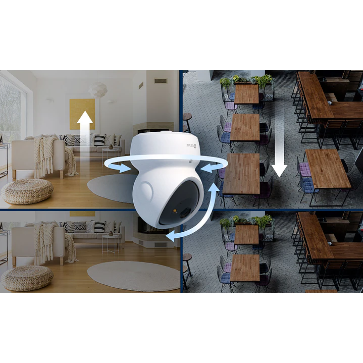 Cámara de Seguridad WIFI 5MP EZVIZ H6C-G1 3K UHD 360° PT 2