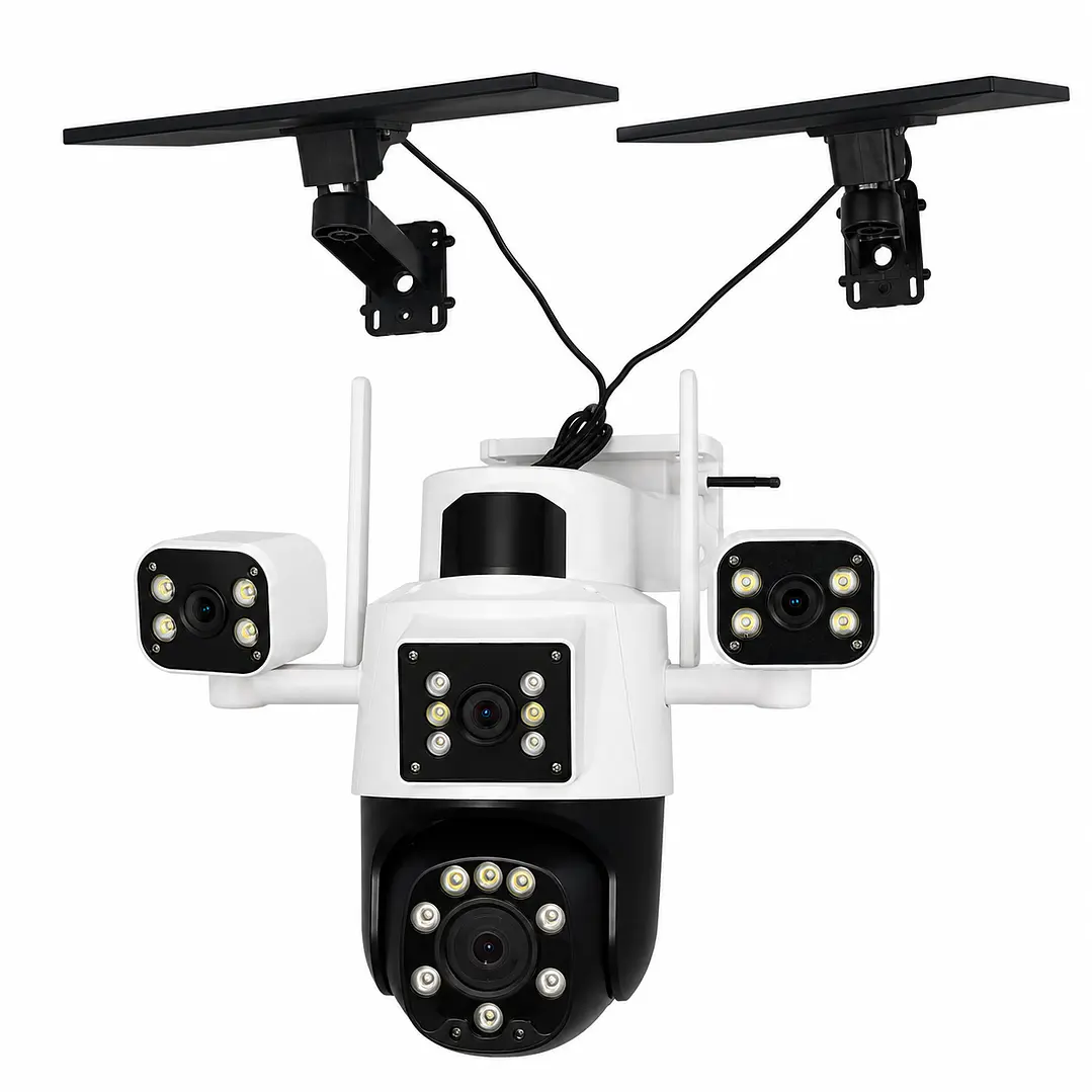 Cámara de Seguridad Solar BT-HD465 4G LTE de 4 Lentes Full HD 1