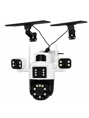 Cámara de Seguridad Solar BT-HD465 4G LTE de 4 Lentes Full HD