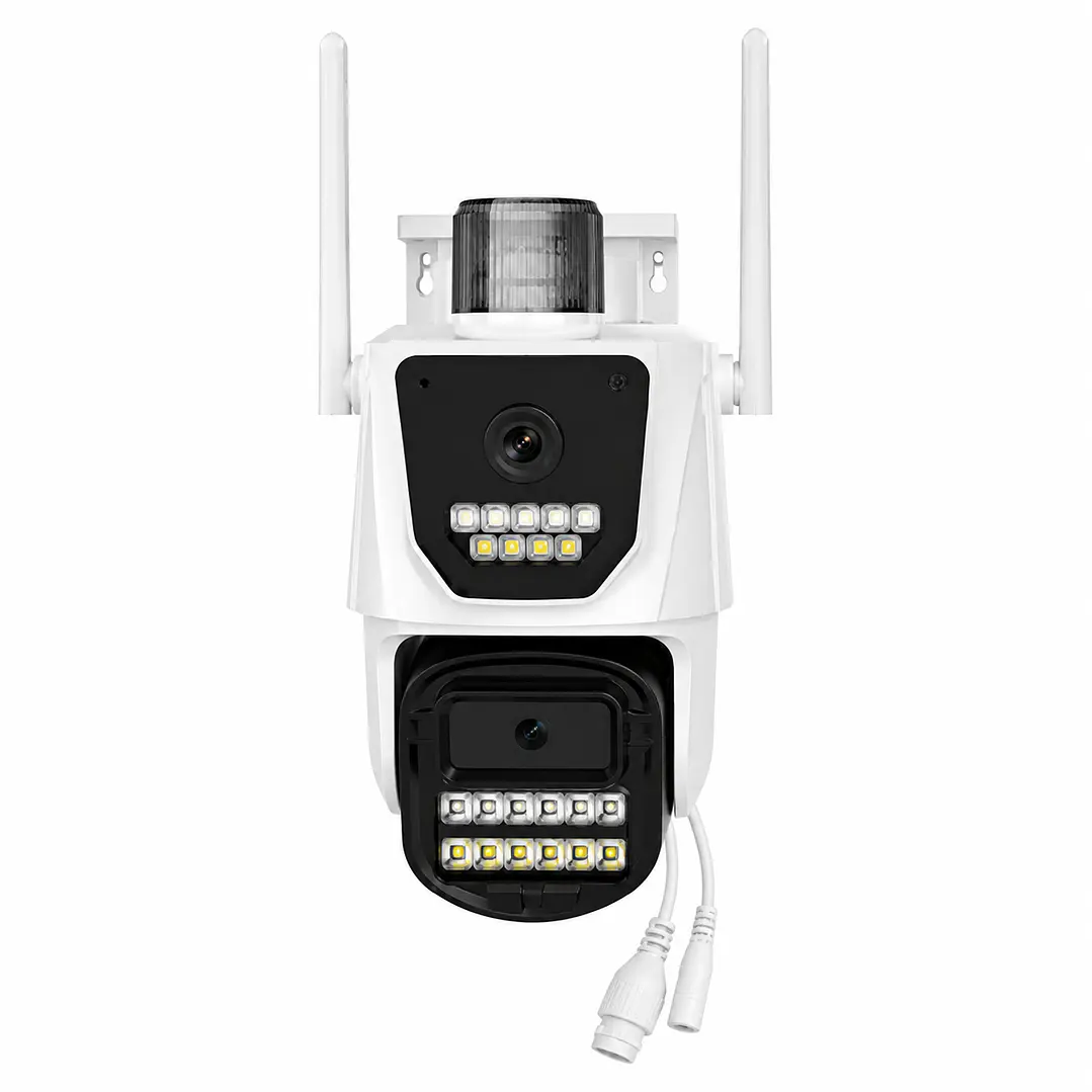 Cámara PTZ WiFi IC-P17 Dual Lente con Sirena Estroboscópica Full HD 1
