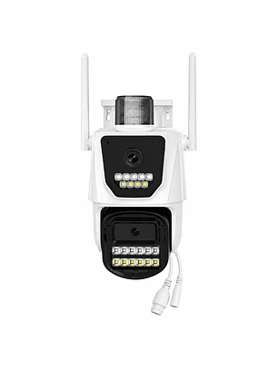 Cámara PTZ WiFi IC-P17 Dual Lente con Sirena Estroboscópica Full HD
