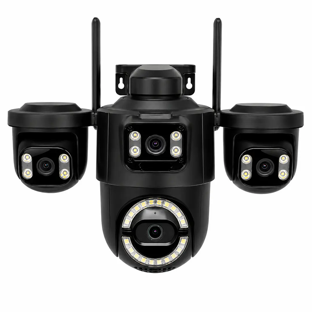 Cámara PTZ WiFi de 3 Lentes LT-P16 Full HD con Cobertura 360° y Seguimiento Inteligente 1