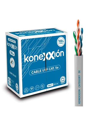 Cable de Red UTP Cat5E KONEXXION 7011013101 Cobre 25AWG Gris Interior 305m