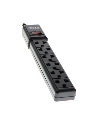 Regleta Negra 6 Tomas FORZA FZ-FPS-001B