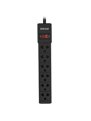 Regleta Negra 6 Tomas FORZA FZ-FPS-001B