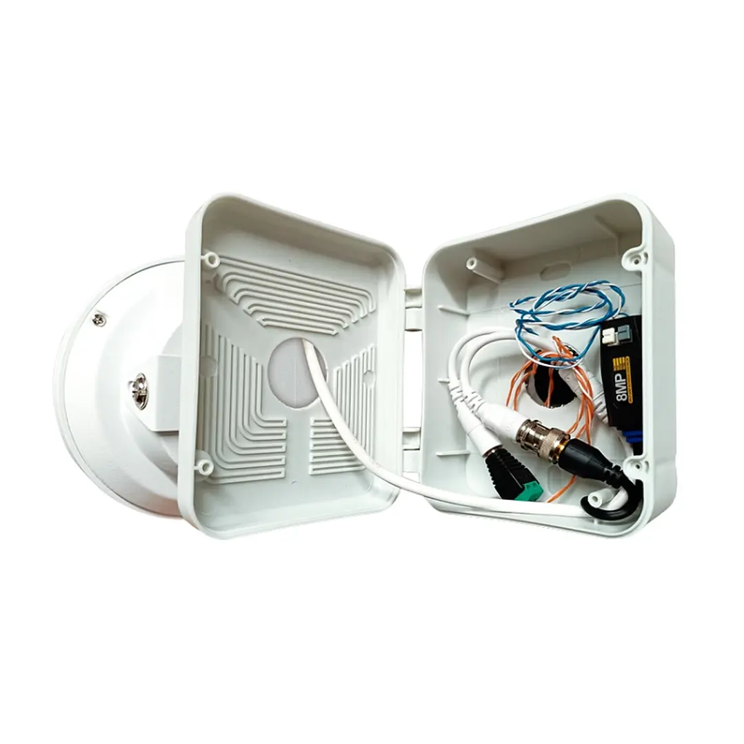 CAJA DE PASE PVC PARA CCTV CON VISAGRA 3