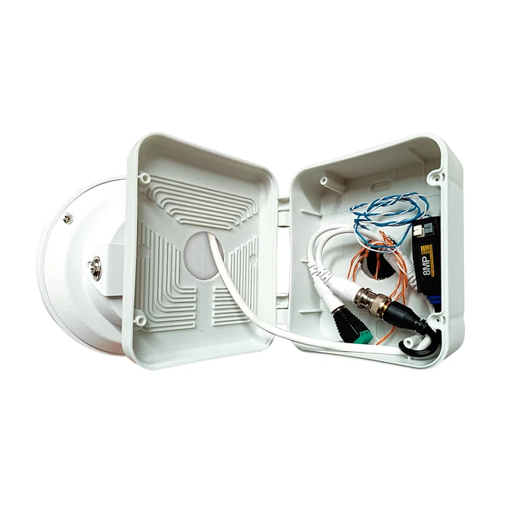 CAJA DE PASE PVC PARA CCTV CON VISAGRA 3