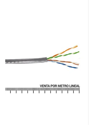 Cable de cobre Cat 5e por Metro HIKVISION DS-1LN5E EE AWG 25 Para Interiror