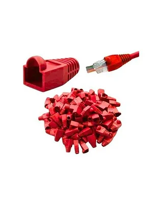 Capucha para Conector Plug RJ45 Paquete 100 unidades - Rojo