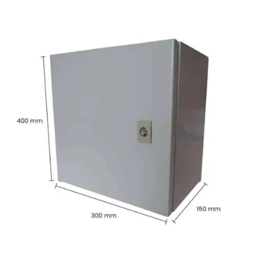 TABLERO METALICO ADOSABLE HERMETICO C/PLACA DE ACERO IP66 400X300X150MM 1