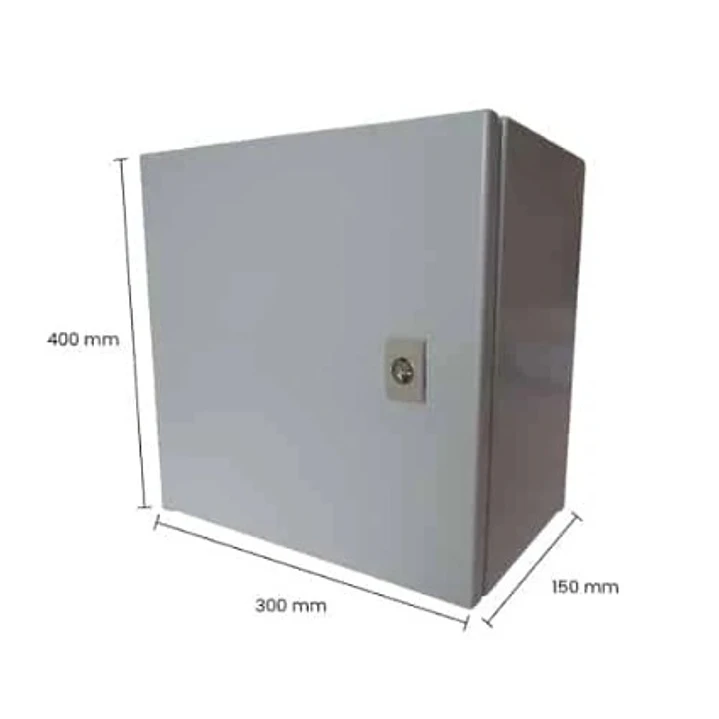 TABLERO METALICO ADOSABLE HERMETICO C/PLACA DE ACERO IP66 400X300X150MM 1