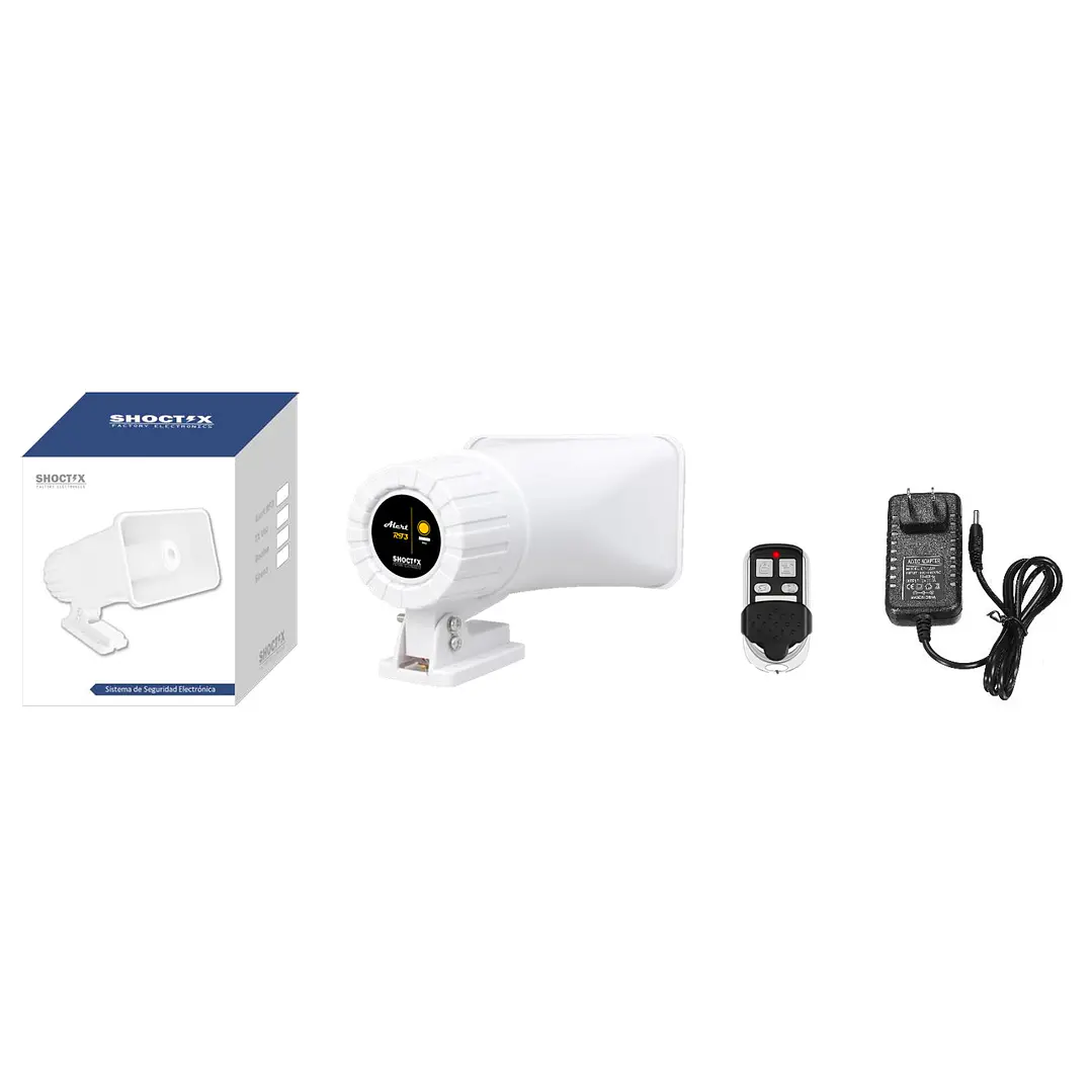 SHOCTIX ST-TXVOZ SMART Perifoneo para CCTV, Alarma Smart Triple Tono WiFi 1