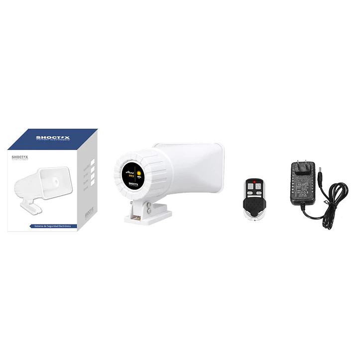 SHOCTIX ST-TXVOZ SMART Perifoneo para CCTV, Alarma Smart Triple Tono WiFi 1