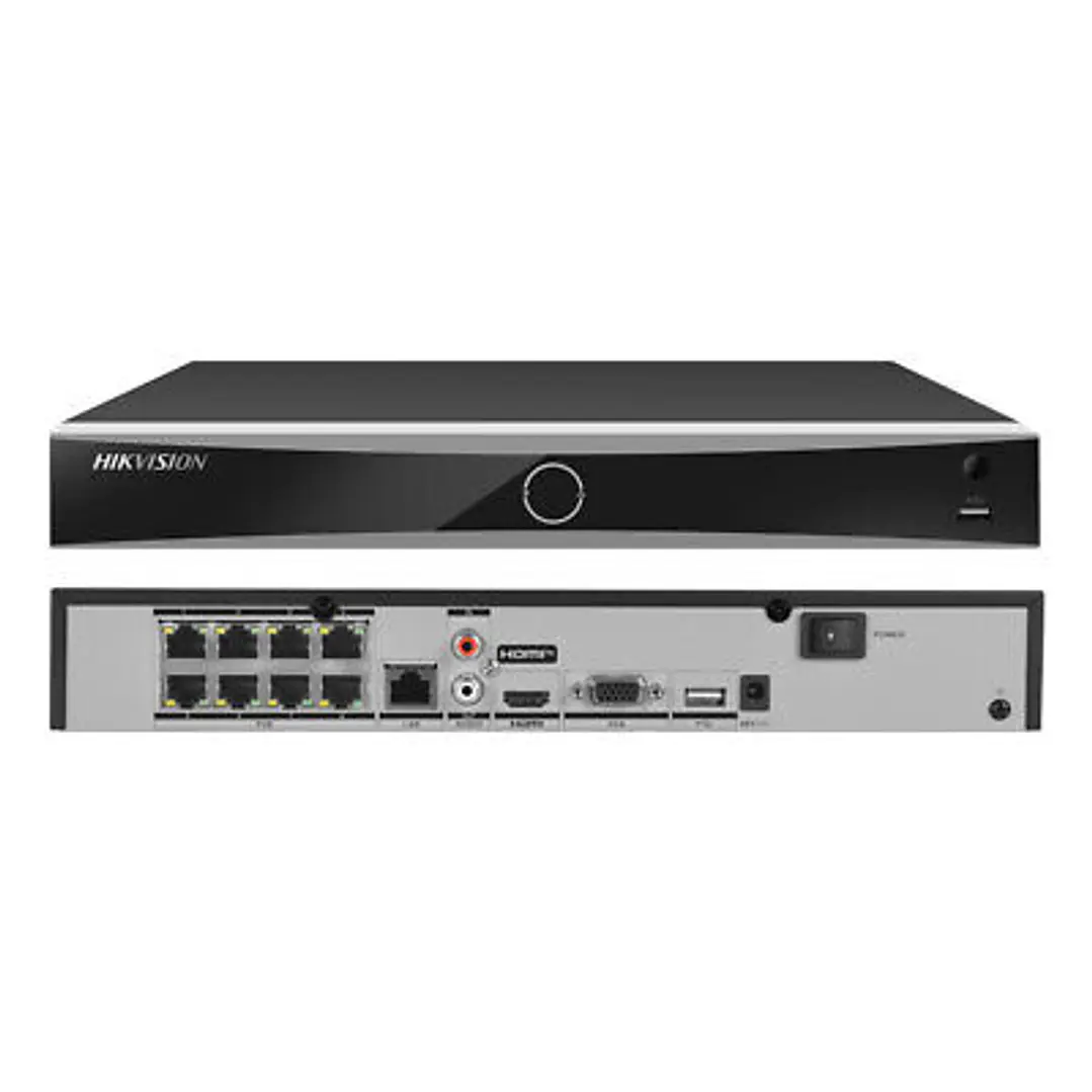NVR 8CH 4K ACUSENSE 1 SATA 1U CON POE DE 8CH 2
