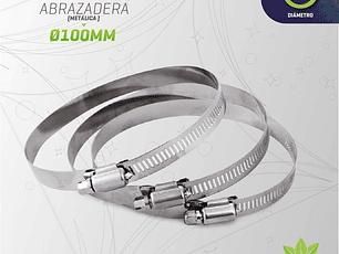 Abrazadera Metálica Grow Genetics (100 - 125 - 150 mm)