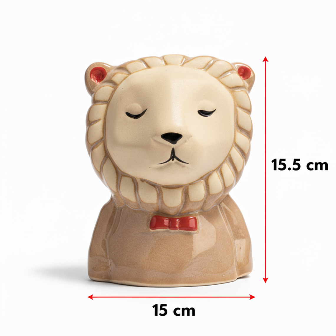 Florero Diseño Leon Estilo Vintage y Temático 1