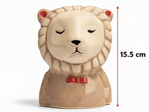 Florero Diseño Leon Estilo Vintage y Temático