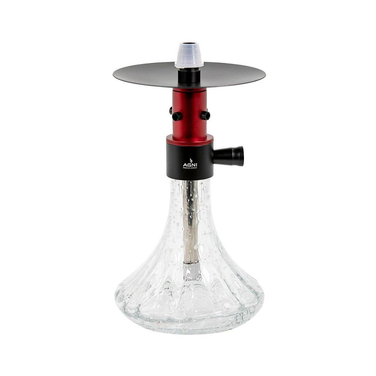 Qatir Hookah Veno Color Rojo Premium Acero Inoxidable Agni  1