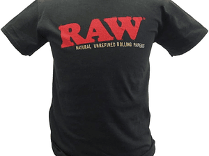 Polera Algodón Premium RAW (Negra - Beige) Original