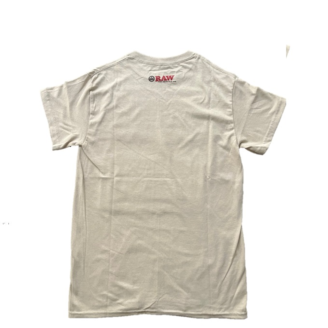 Polera Algodón Premium RAW (Negra - Beige) Original 4