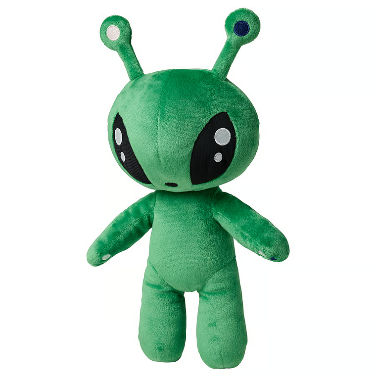 Peluche Alien Verde Aftonsparv (Mini y Grande) 3