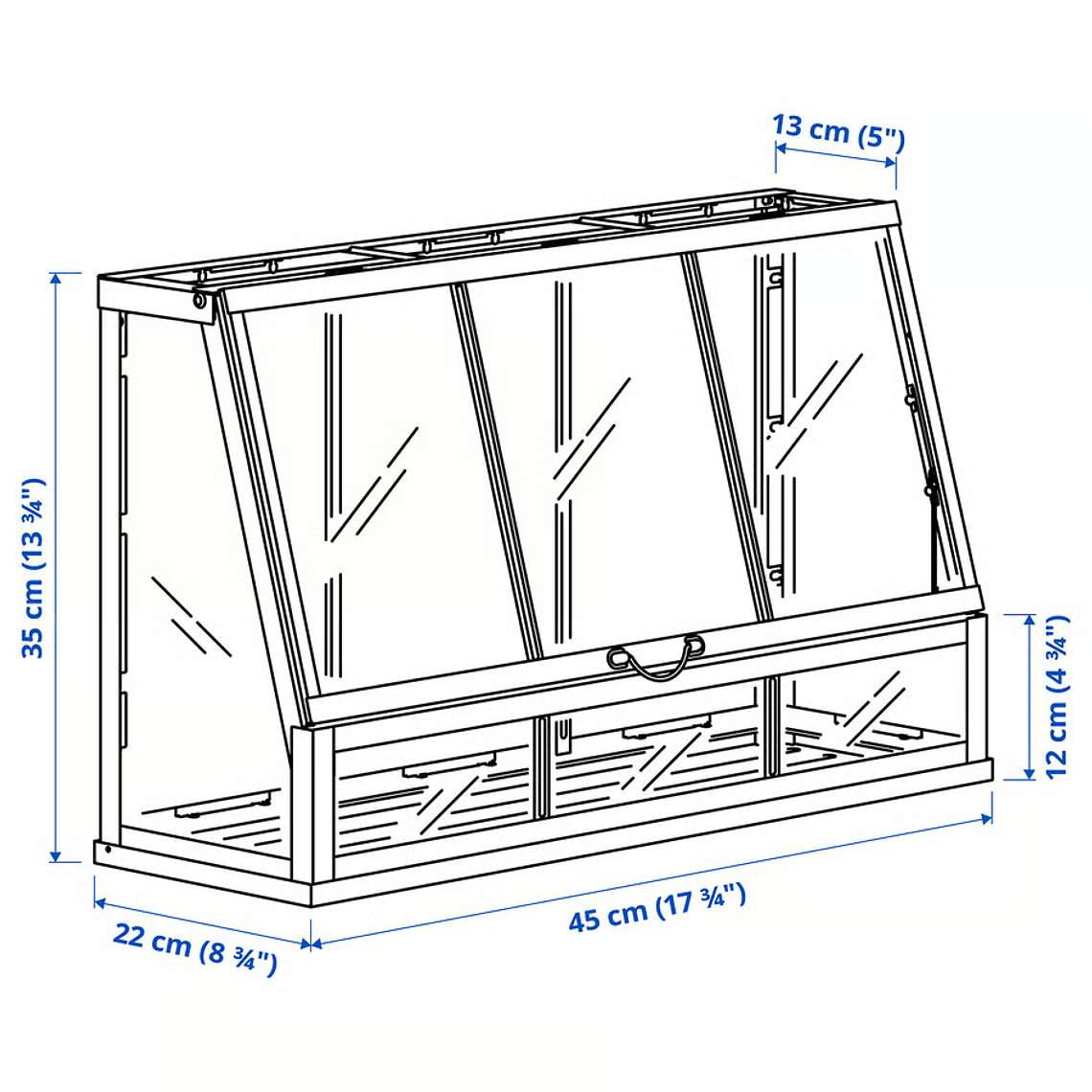 Invernadero Blanco Mini Propagador Åkerbär (47x25 cm) 3
