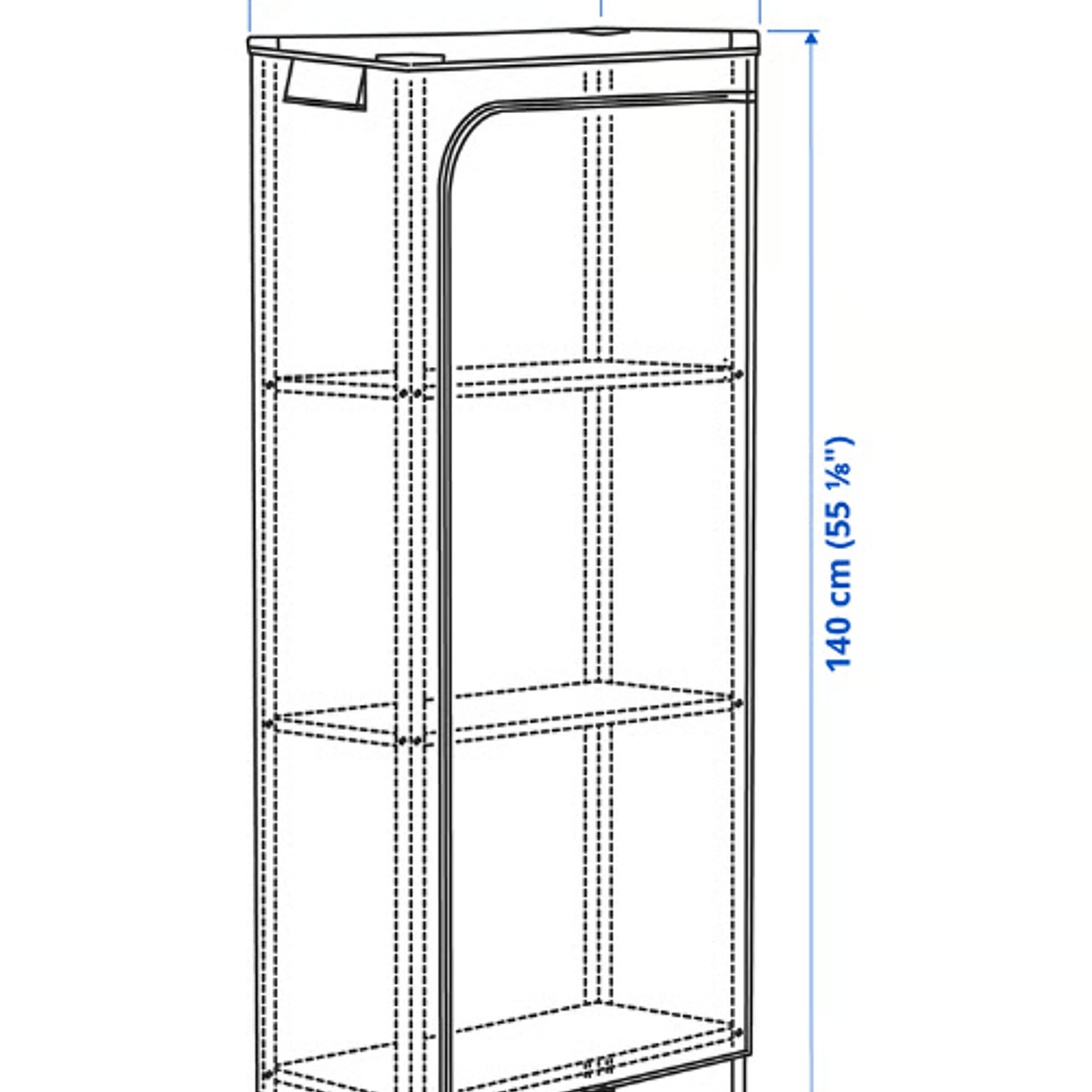 Armario Invernadero Cultivo HYLLIS + Funda Transparente Impermeable 6