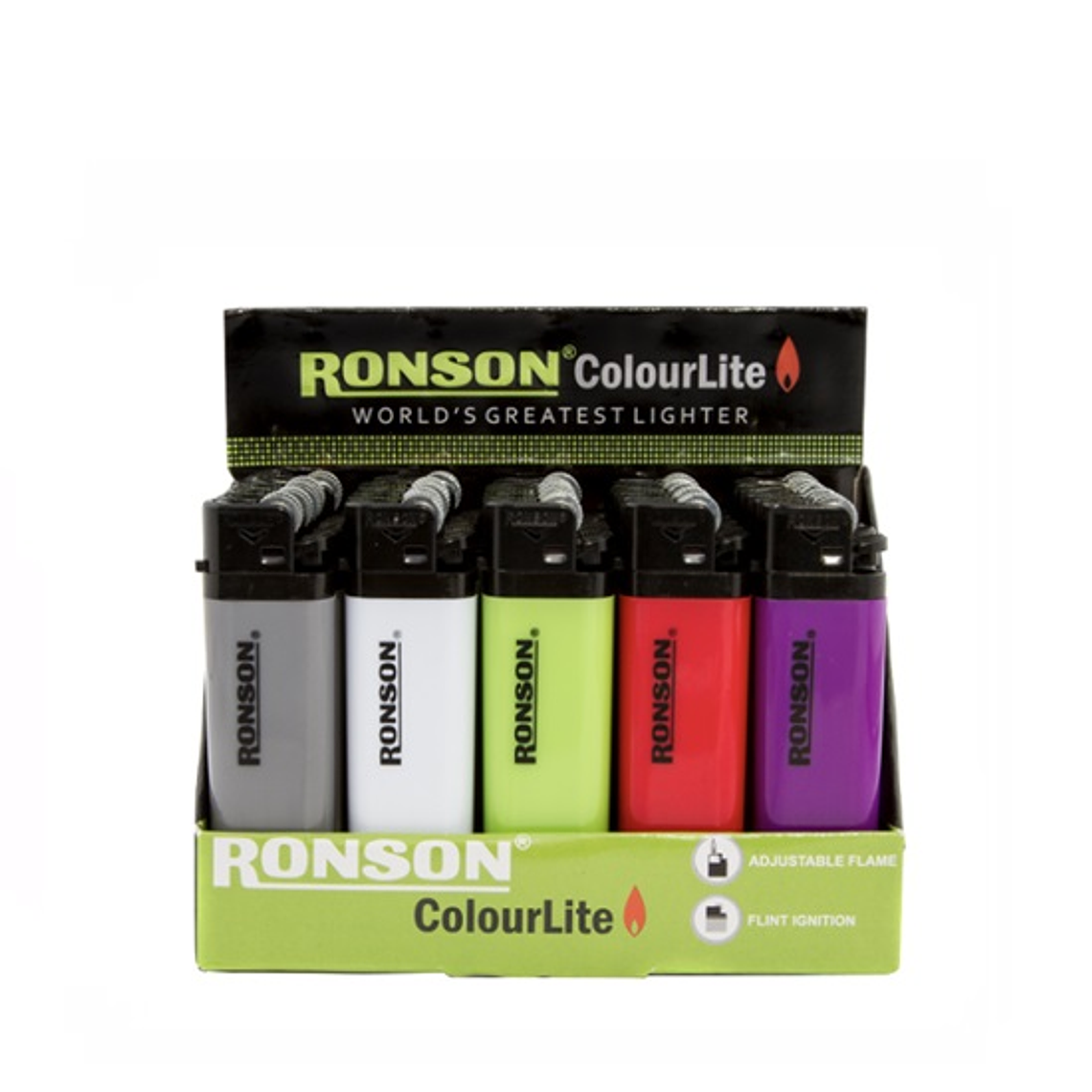 Encendedor Colores Ronson (x1 - x10 - x20) 1