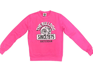 Polerón Pink Rosado The Bulldog Amsterdam (S - M) Oficial