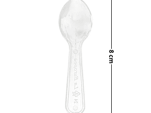 Cucharitas Plásticas para Helados Multicolor o Transparente (x250 - x5000)