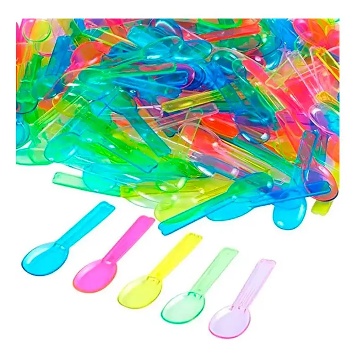 Cucharitas Plásticas para Helados Multicolor o Transparente (x250 - x5000) 2