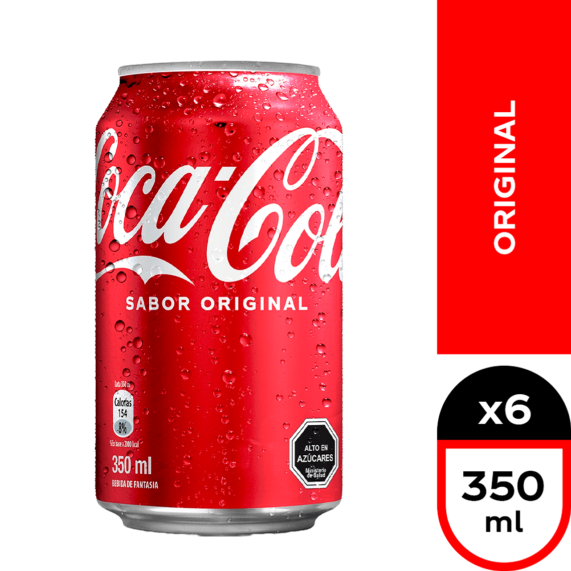 Bebida Coca Cola Lata Andina 350 ml (Original - Zero Azúcar) 4