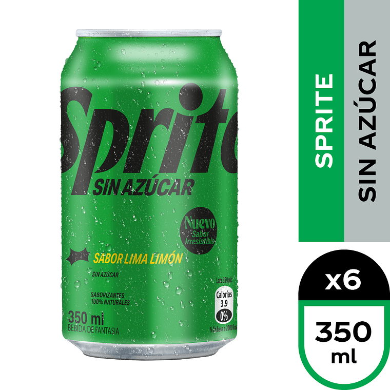 Bebida Sprite Lata Andina 350 ml (Original - Zero Azúcar) 5