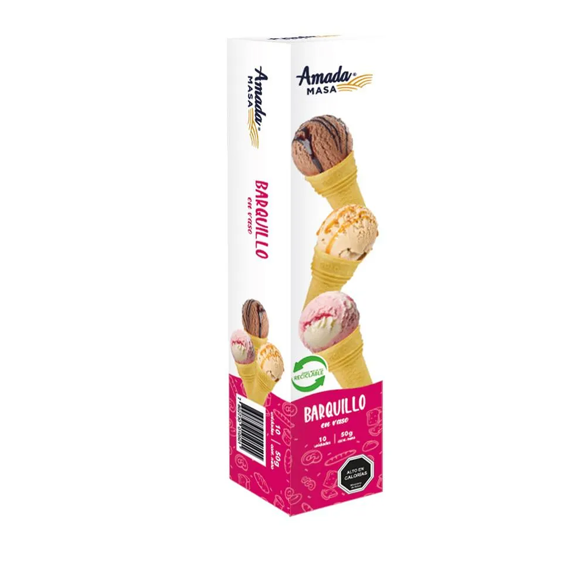 Barquillos Vaso de Helado Artesanal Amada Masa (x10) 1