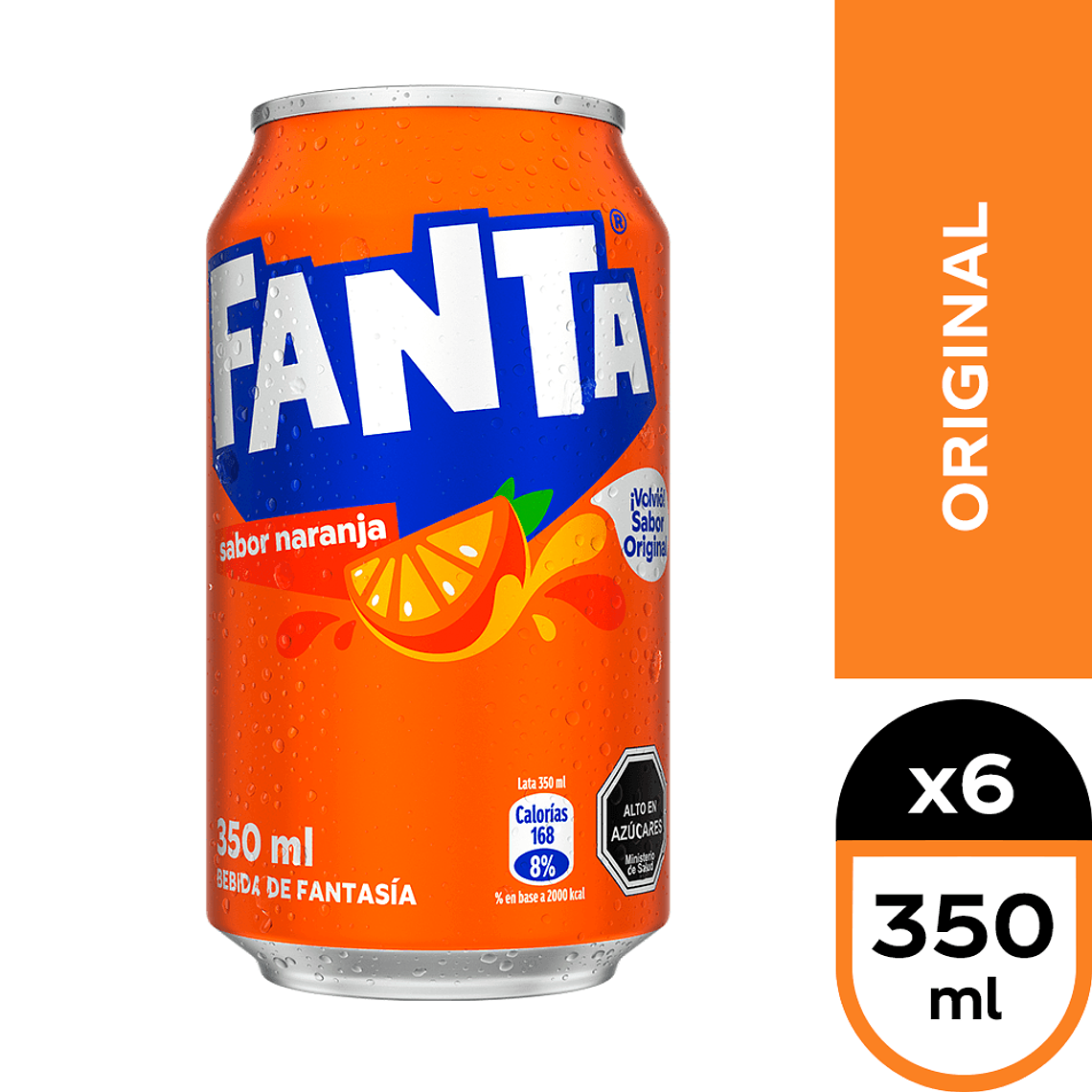 Bebida Fanta Lata Andina 350 ml (Original - Zero Azúcar) 4