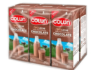 Leche Colun Semi Descremada Chocolate 200 ml (x1 - x6 - x24)