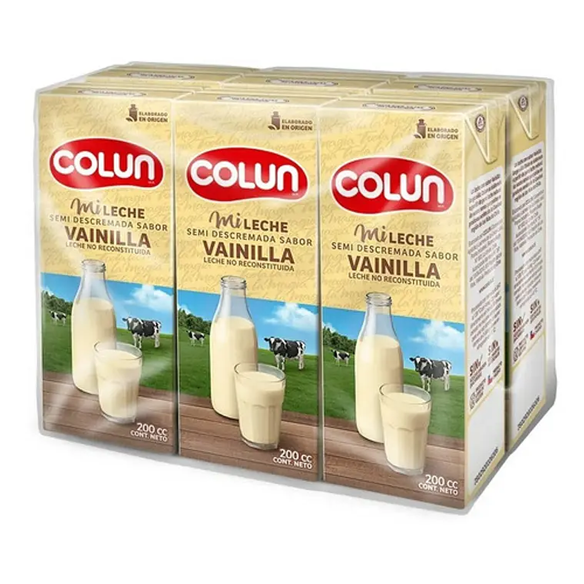 Leche Colun Semi Descremada Vainilla 200 ml (x1 - x6 - x24) 1