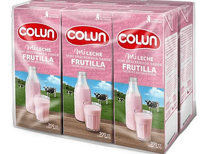 Leche Colun Semi Descremada Frutilla 200 ml (x1 - x6 - x24)